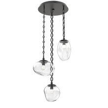 Hammerton CNB0069-03-MB-FC-CH2-L3 - Cosmos Round 3pc Multi-Pendant Chain (LED)
