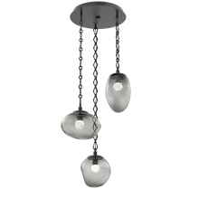 Hammerton CNB0069-03-MB-FS-CH1-L1 - Cosmos Round 3pc Multi-Pendant Chain (LED)