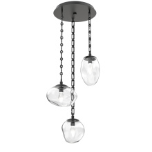 Hammerton CNB0069-03-MB-GC-CH3-L1 - Cosmos Round 3pc Multi-Pendant Chain (LED)