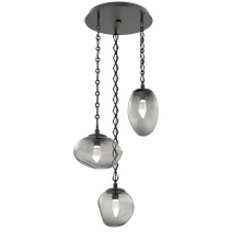 Hammerton CNB0069-03-MB-GS-CH1-L1 - Cosmos Round 3pc Multi-Pendant Chain (LED)