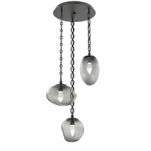 Hammerton CNB0069-03-MB-GS-CH2-L1 - Cosmos Round 3pc Multi-Pendant Chain (LED)