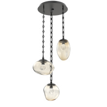 Hammerton CNB0069-03-MB-ZA-CH3-L3 - Cosmos Round 3pc Multi-Pendant Chain (LED)