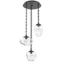 Hammerton CNB0069-03-MB-ZC-CH1-L3 - Cosmos Round 3pc Multi-Pendant Chain (LED)