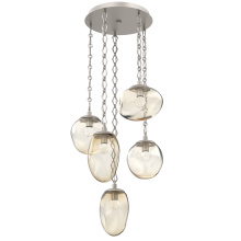 Hammerton CNB0069-05-BS-FA-CH1-L1 - Cosmos Round 5pc Multi-Pendant Chain (LED)