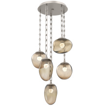 Hammerton CNB0069-05-BS-FB-CH3-L1 - Cosmos Round 5pc Multi-Pendant Chain (LED)