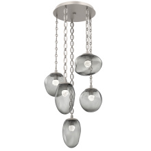 Hammerton CNB0069-05-BS-FS-CH2-L3 - Cosmos Round 5pc Multi-Pendant Chain (LED)