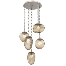 Hammerton CNB0069-05-BS-ZB-CH2-L1 - Cosmos Round 5pc Multi-Pendant Chain (LED)