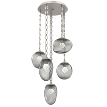 Hammerton CNB0069-05-BS-ZS-CH2-L3 - Cosmos Round 5pc Multi-Pendant Chain (LED)