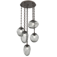Hammerton CNB0069-05-FB-FS-CH2-L3 - Cosmos Round 5pc Multi-Pendant Chain (LED)