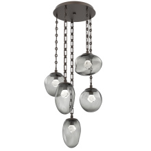 Hammerton CNB0069-05-FB-ZS-CH3-L1 - Cosmos Round 5pc Multi-Pendant Chain (LED)