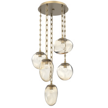 Hammerton CNB0069-05-GB-FA-CH3-L1 - Cosmos Round 5pc Multi-Pendant Chain (LED)