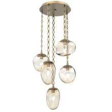 Hammerton CNB0069-05-GB-GA-CH1-L1 - Cosmos Round 5pc Multi-Pendant Chain (LED)