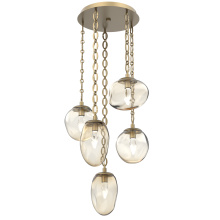 Hammerton CNB0069-05-GB-GA-CH2-L3 - Cosmos Round 5pc Multi-Pendant Chain (LED)
