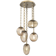 Hammerton CNB0069-05-GB-GB-CH2-L1 - Cosmos Round 5pc Multi-Pendant Chain (LED)