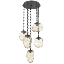 Hammerton CNB0069-05-MB-FA-CH1-L1 - Cosmos Round 5pc Multi-Pendant Chain (LED)