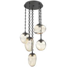 Hammerton CNB0069-05-MB-FA-CH2-L1 - Cosmos Round 5pc Multi-Pendant Chain (LED)