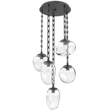 Hammerton CNB0069-05-MB-FC-CH3-L3 - Cosmos Round 5pc Multi-Pendant Chain (LED)