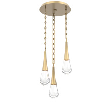 Hammerton CNB0078-03-GB-C-CH3-L1 - Raindrop Round Chain 3pc Multi-Pendant