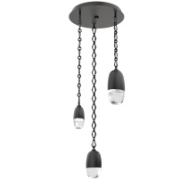 Hammerton CNB0079-03-MB-PC-CH1-L3 - Pebble Round Chain 3pc Multi-Pendant