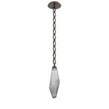 Hammerton LNB0050-17-FB-CS-CH2-L1 - Rock Crystal Pendant with Chain - 17-Inch