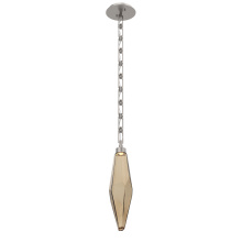 Hammerton LNB0050-19-BS-CB-CH3-L3 - Rock Crystal Pendant with Chain - 19-Inch