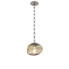 Hammerton LNB0068-01-BS-GB-CH3-L1 - Nova Round Single Pendant with Chain (LED)