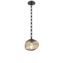 Hammerton LNB0068-01-MB-GB-CH3-L1 - Nova Round Single Pendant with Chain (LED)