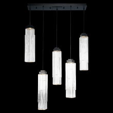 Hammerton PLB0056-05-FB-LC-C01-L1 - Ledgestone Linear 5pc Multi-Pendant