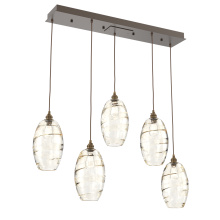 Hammerton PLB0035-05-FB-OA-C01-E2 - Ellisse Linear 5pc Multi-Pendant