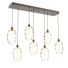 Hammerton PLB0035-07-FB-OA-C01-E2 - Ellisse Linear 7pc Multi-Pendant