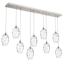 Hammerton PLB0035-09-BS-OC-C01-E2 - Ellisse Linear 9pc Multi-Pendant