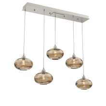 Hammerton PLB0036-05-BS-OB-C01-E2 - Coppa Linear 5pc Multi-Pendant