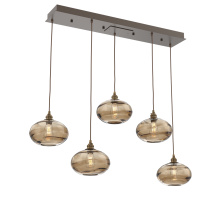 Hammerton PLB0036-05-FB-OB-C01-E2 - Coppa Linear 5pc Multi-Pendant