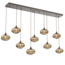Hammerton PLB0036-09-FB-OB-C01-E2 - Coppa Linear 9pc Multi-Pendant