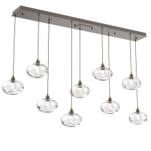 Hammerton PLB0036-09-FB-OC-C01-E2 - Coppa Linear 9pc Multi-Pendant