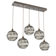 Hammerton PLB0047-05-FB-OS-C01-E2 - Terra Linear 5pc Multi-Pendant