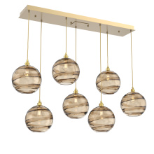 Hammerton PLB0047-07-GB-OB-C01-E2 - Terra Linear 7pc Multi-Pendant