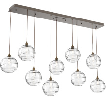 Hammerton PLB0047-09-FB-OC-C01-E2 - Terra Linear 9pc Multi-Pendant