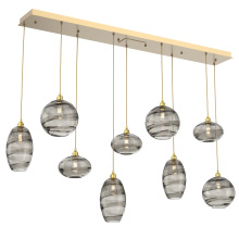Hammerton PLB0048-09-GB-OS-C01-E2 - Misto Linear 9pc Multi-Pendant