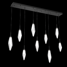 Hammerton PLB0050-09-MB-CC-C01-L1 - Rock Crystal Linear 9pc Multi-Pendant