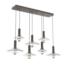 Hammerton PLB0098-07-FB-CG-C01-L3 - Cirrus Linear 7pc Multi-Pendant