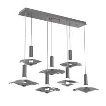 Hammerton PLB0099-07-GP-00-C01-L3-BI - Cumulus Linear 7pc Multi-Pendant