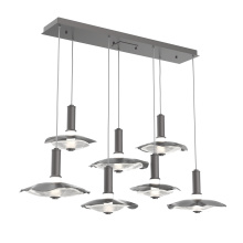 Hammerton PLB0099-07-GP-00-C01-L3-CG - Cumulus Linear 7pc Multi-Pendant