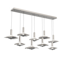 Hammerton PLB0099-09-BS-00-C01-L3-BI - Cumulus Linear 9pc Multi-Pendant