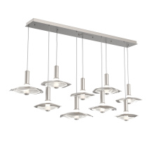 Hammerton PLB0099-09-BS-00-C01-L3-CG - Cumulus Linear 9pc Multi-Pendant