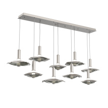 Hammerton PLB0099-09-BS-00-C01-L3-SG - Cumulus Linear 9pc Multi-Pendant