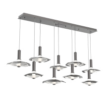 Hammerton PLB0099-09-GP-00-C01-L3-CG - Cumulus Linear 9pc Multi-Pendant