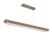 Hammerton PLB0100-60-BB-TE-CA1-L3-000 - Tessera 60-Inch Linear Chandelier