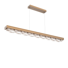 Hammerton PLB0100-60-NB-TE-CA1-L3-000 - Tessera 60-Inch Linear Chandelier