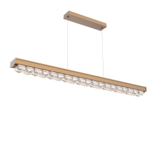Hammerton PLB0100-60-NB-TF-CA1-L3-000 - Tessera 60-Inch Linear Chandelier